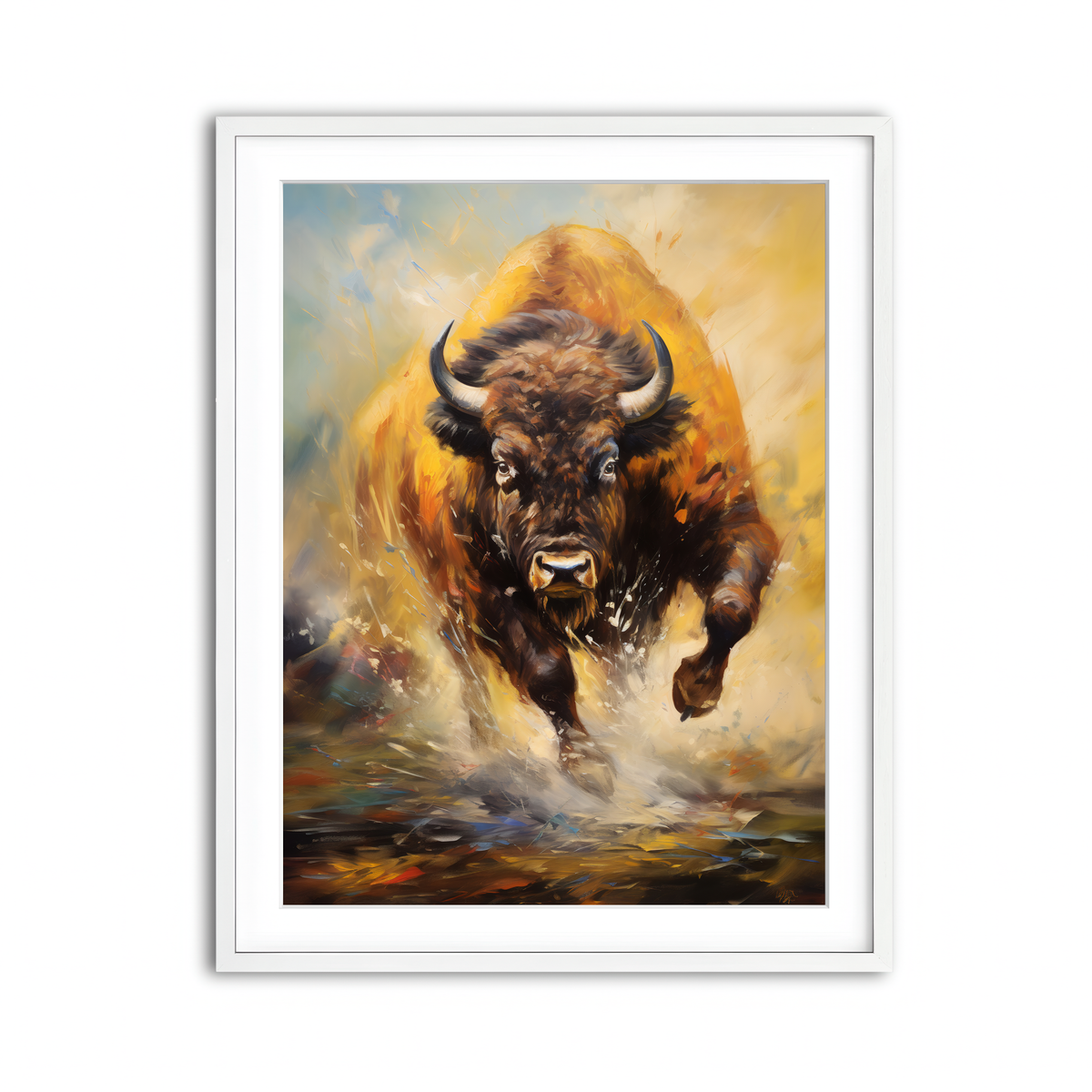 Framed Print 3x4 White