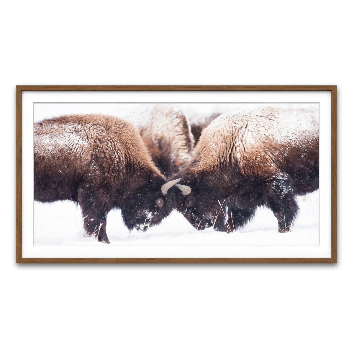 Framed Print 2x1 Walnut