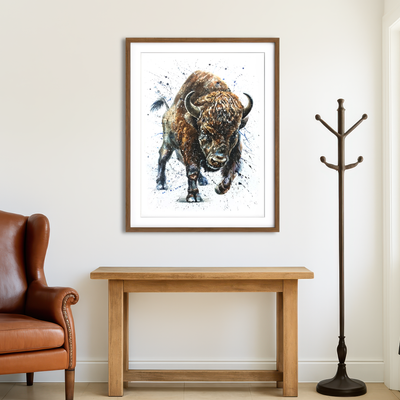 AUTO-MOCKUP ROOM | Buffalo Painting Wall Art