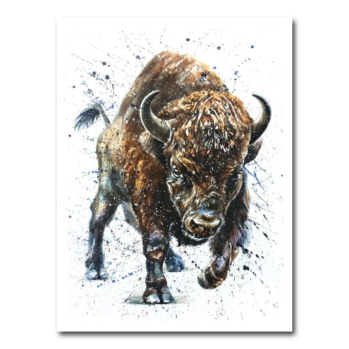 AUTO-MOCKUP WHITE | Buffalo Painting | 1 Piece | Gallery Wrap Canvas | group=3x4