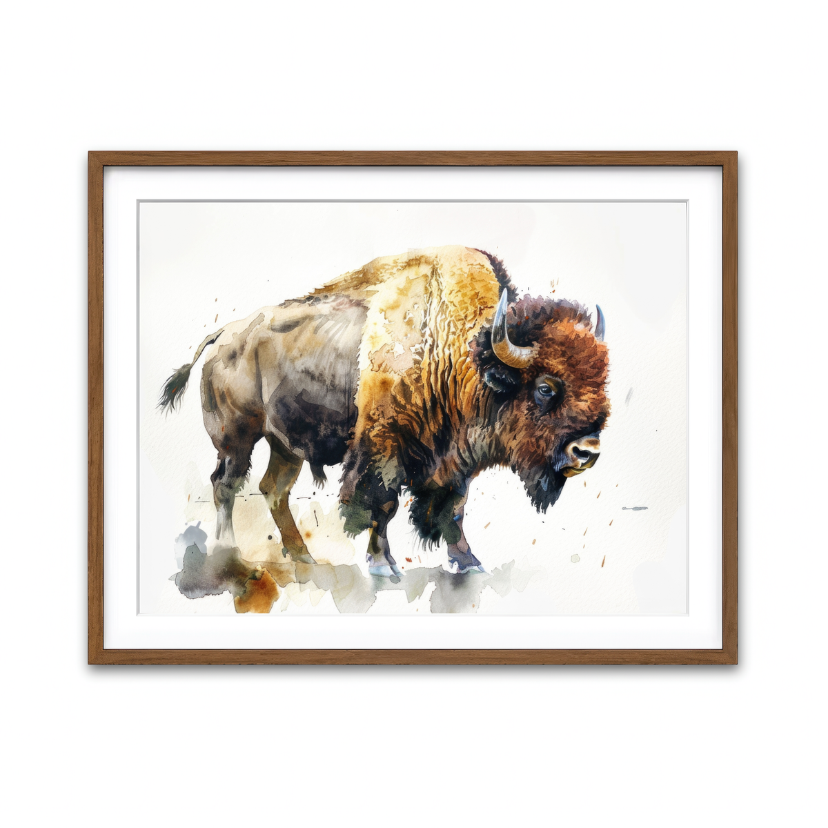 Framed Print 4x3 Walnut