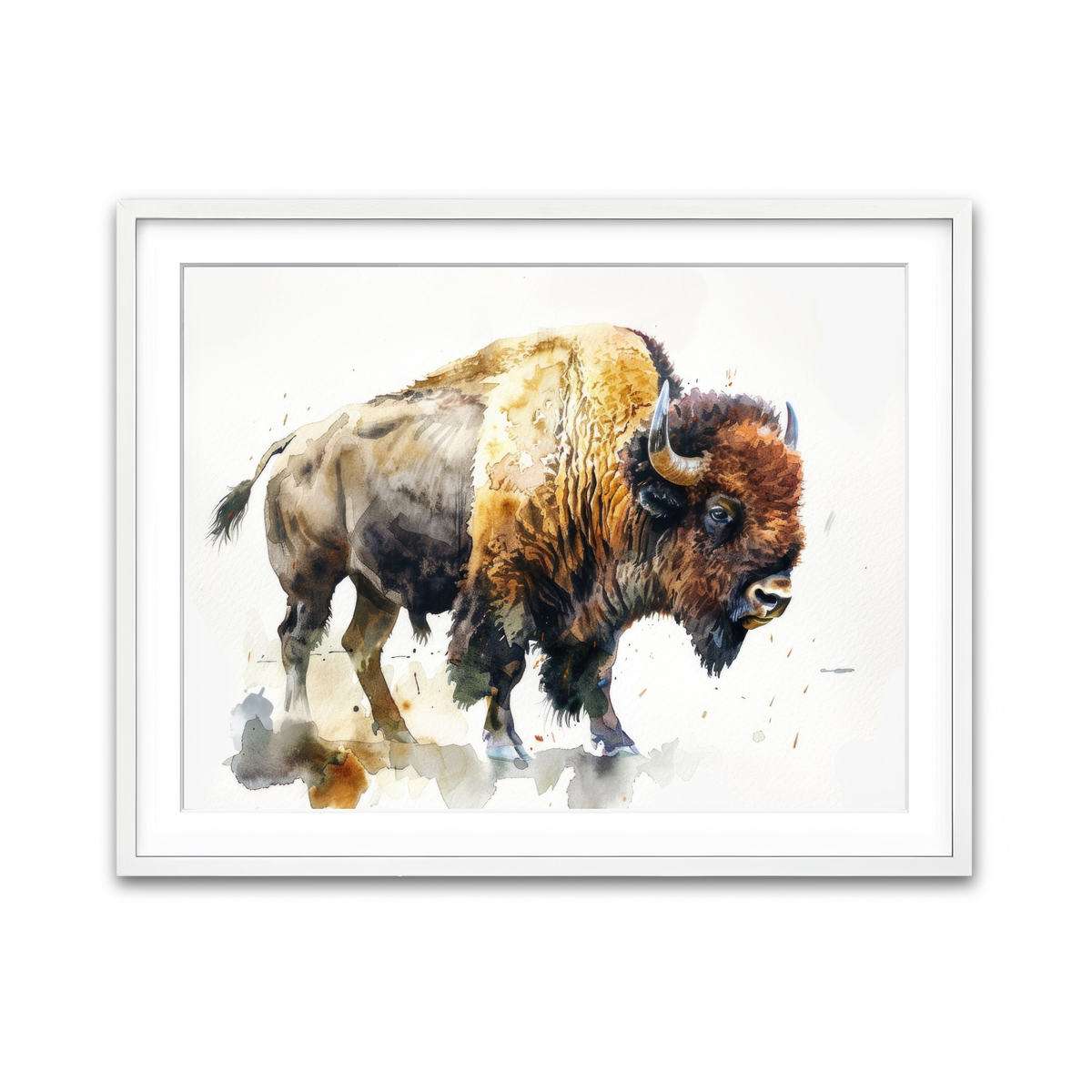 Framed Print 4x3 White