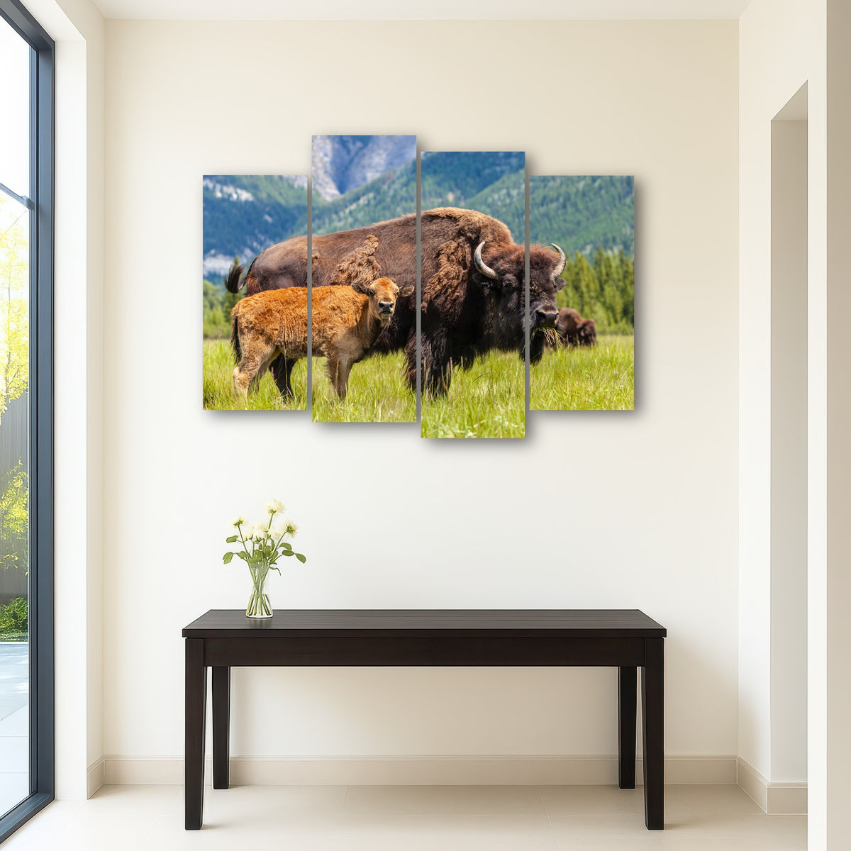AUTO-MOCKUP ROOM | Buffalo with calf