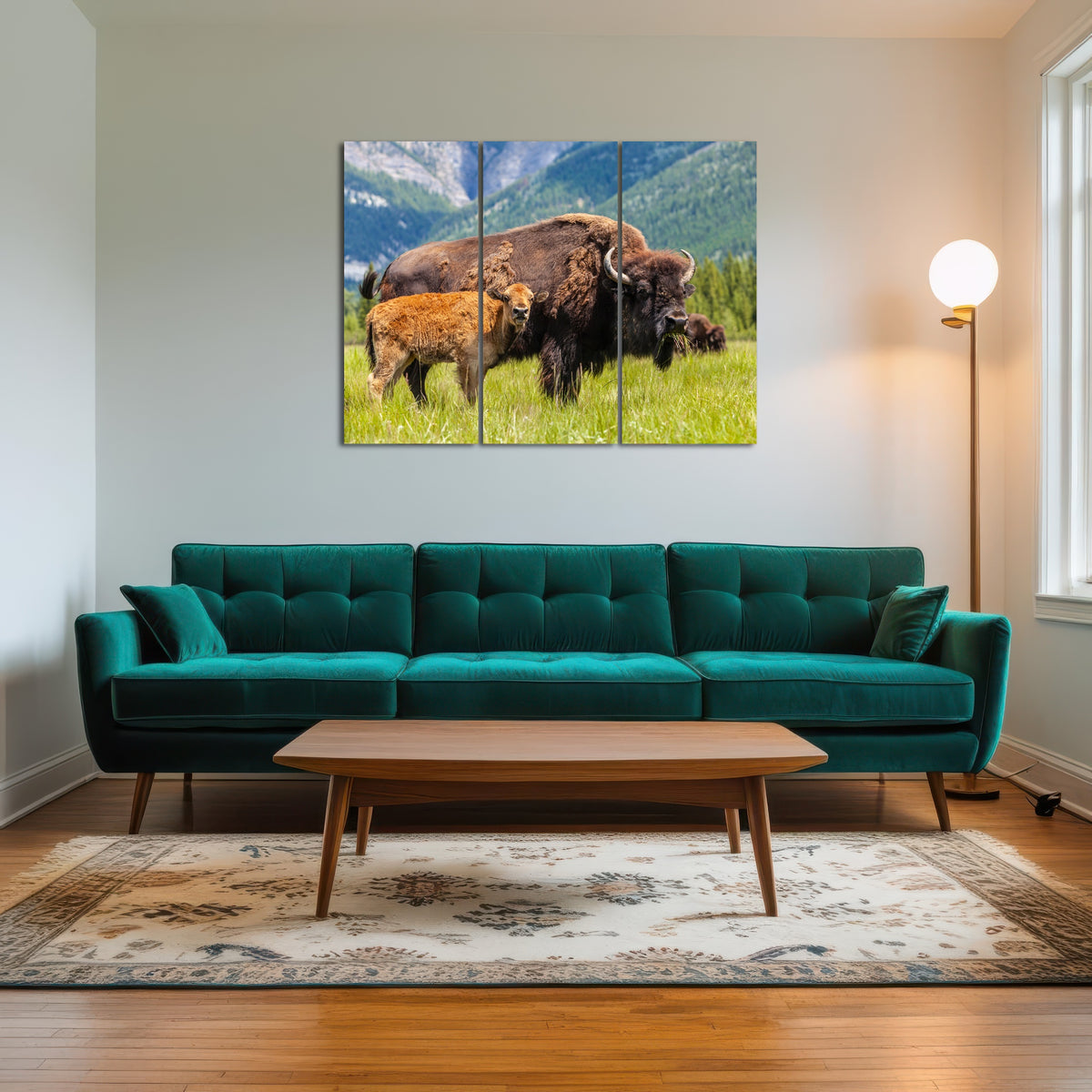 AUTO-MOCKUP ROOM | Buffalo with calf