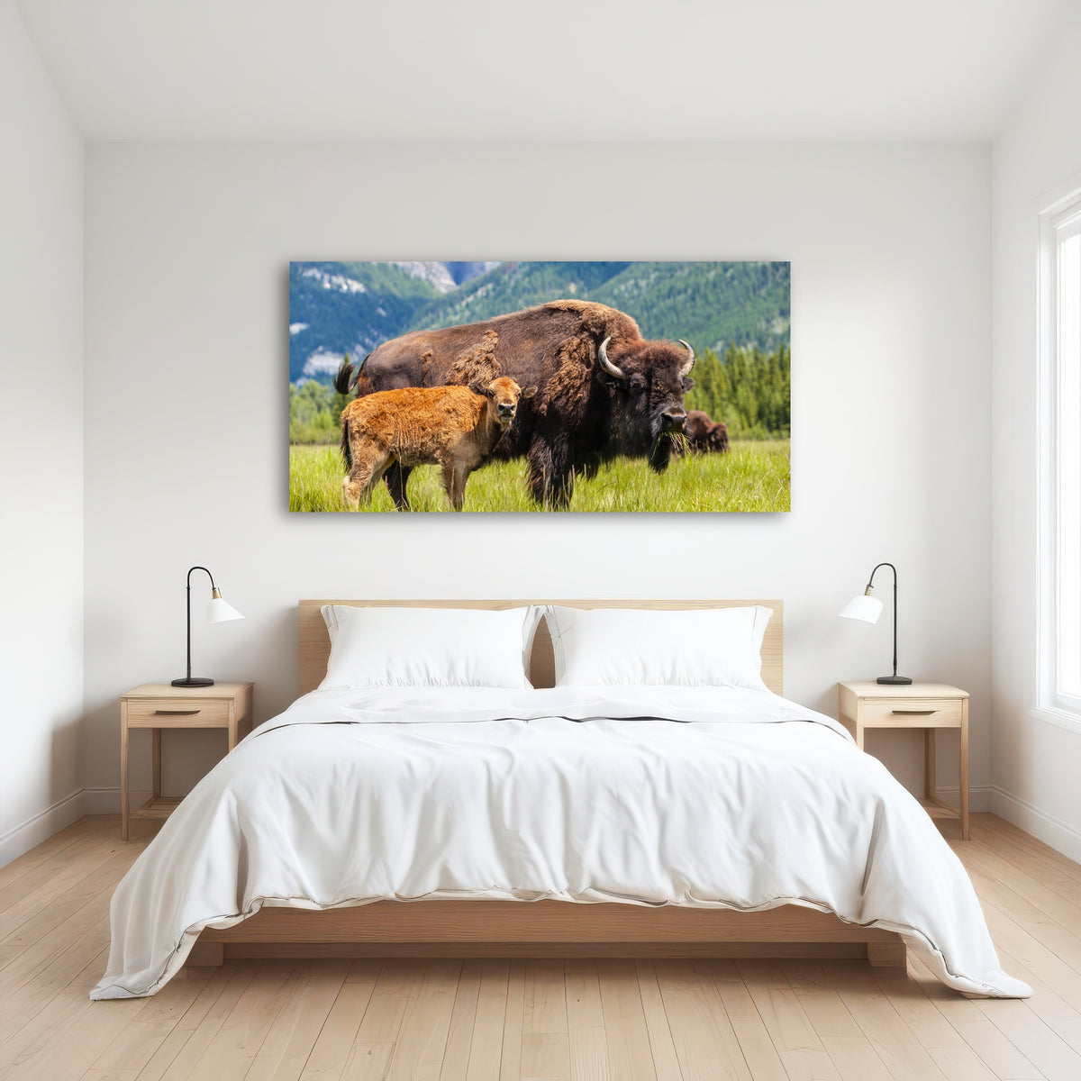 AUTO-MOCKUP ROOM | Buffalo with calf