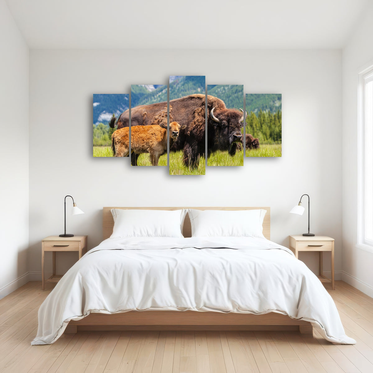 AUTO-MOCKUP ROOM | Buffalo with calf