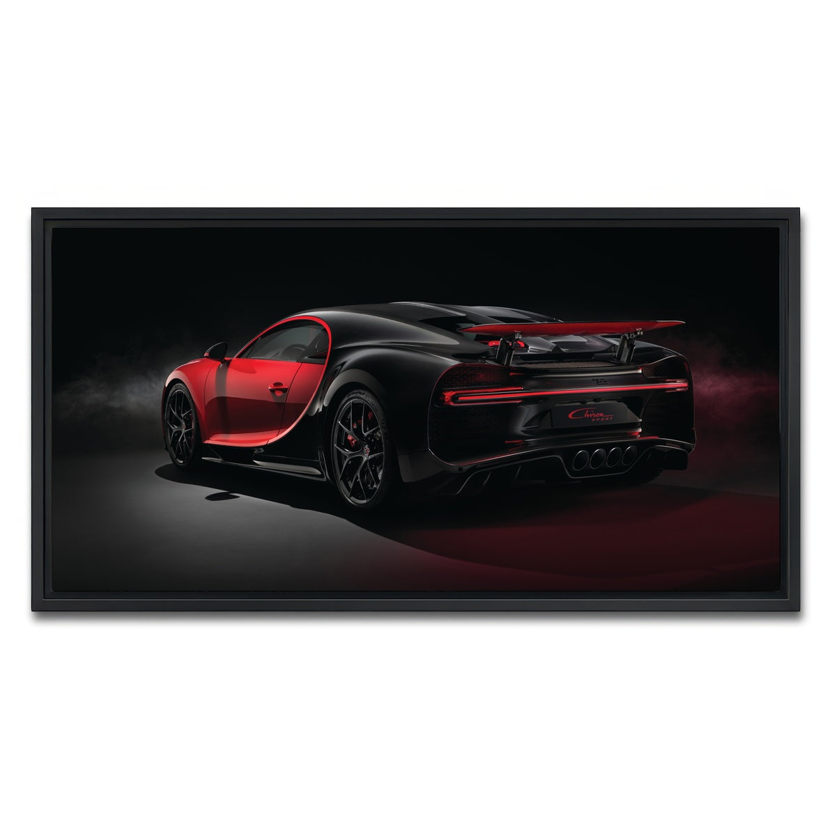 AUTO-MOCKUP WHITE | Bugatti V2 | 1 Piece | Black Framed Canvas | group=2x1