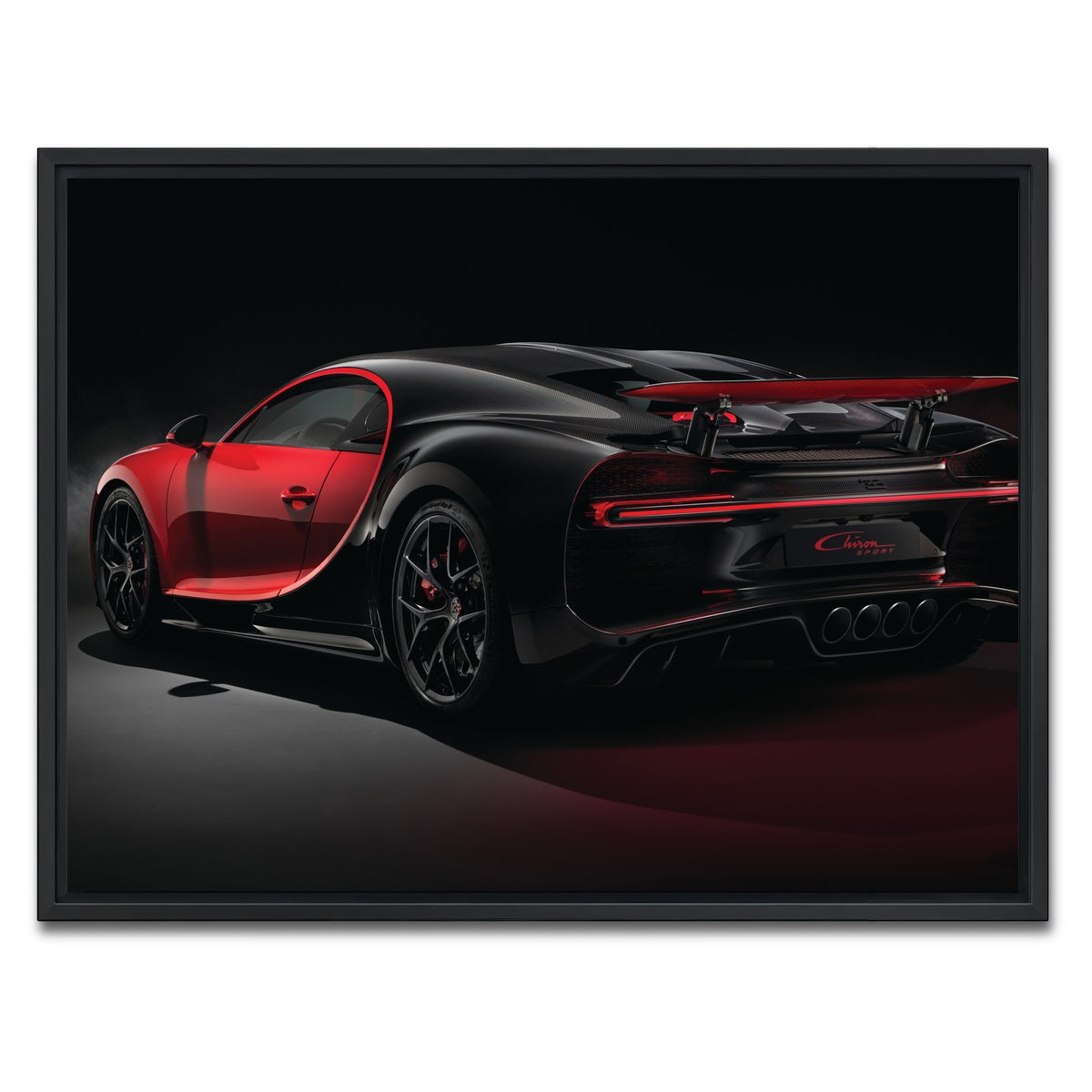 AUTO-MOCKUP WHITE | Bugatti V2 | 1 Piece | Black Framed Canvas | group=4x3