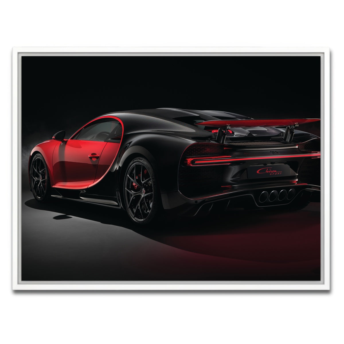 AUTO-MOCKUP WHITE | Bugatti V2 | 1 Piece | White Framed Canvas | group=4x3