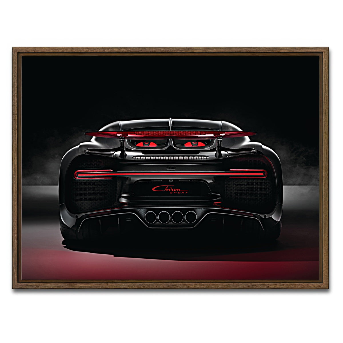 AUTO-MOCKUP WHITE | Bugatti V3 | 1 Piece | Walnut Framed Canvas | group=4x3