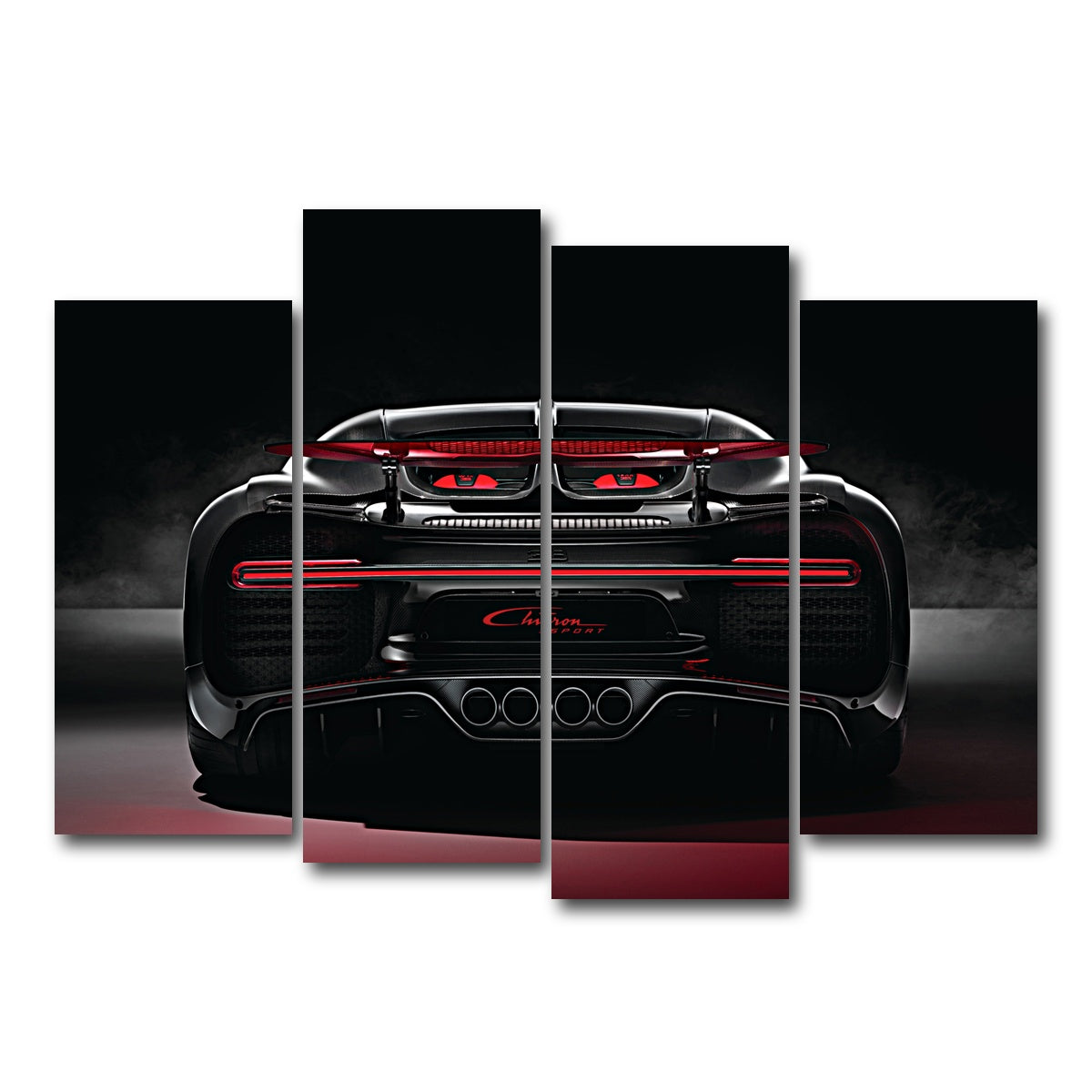AUTO-MOCKUP WHITE | Bugatti V3 | 4 Piece | Gallery Wrap Canvas | group=4_normal