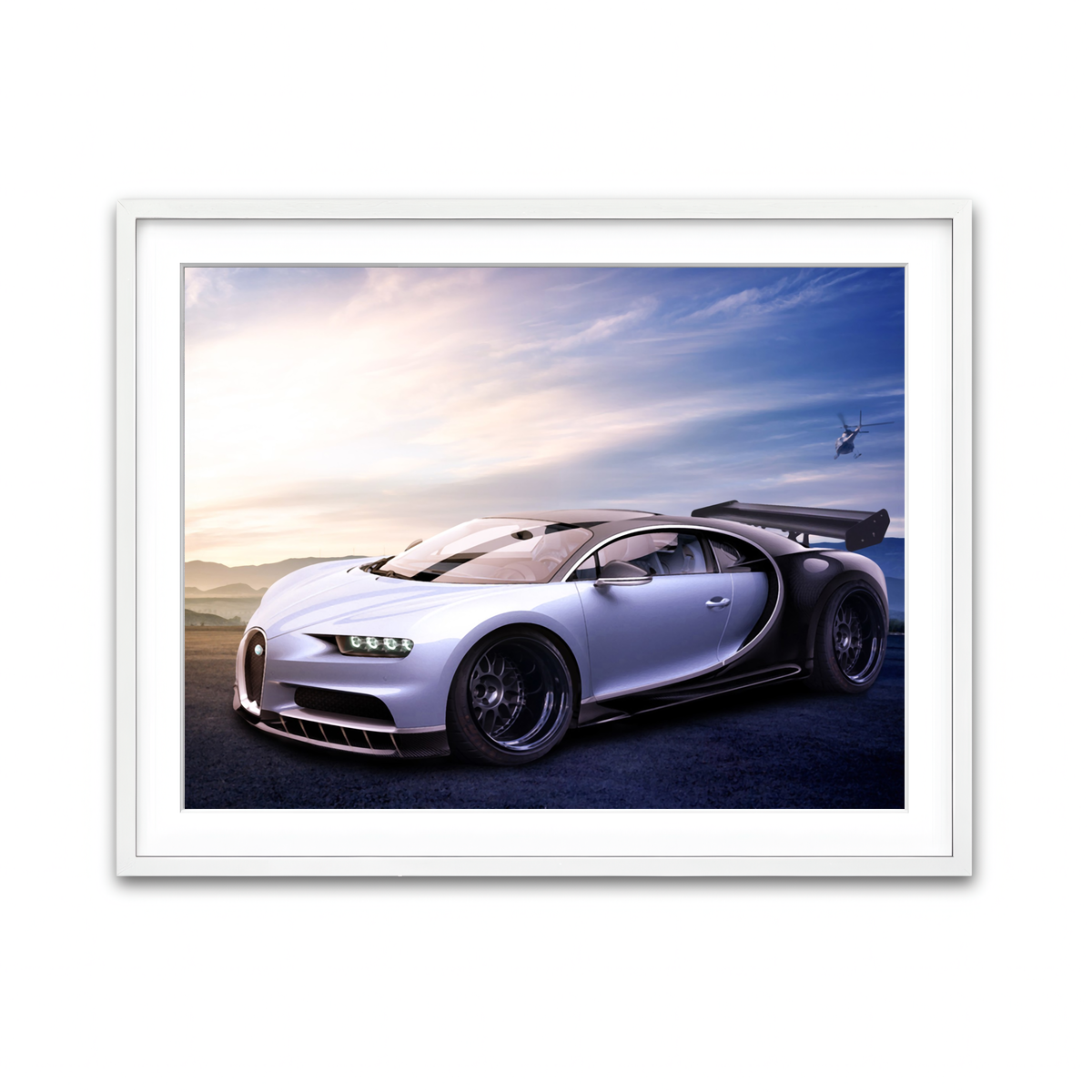 Framed Print 4x3 White