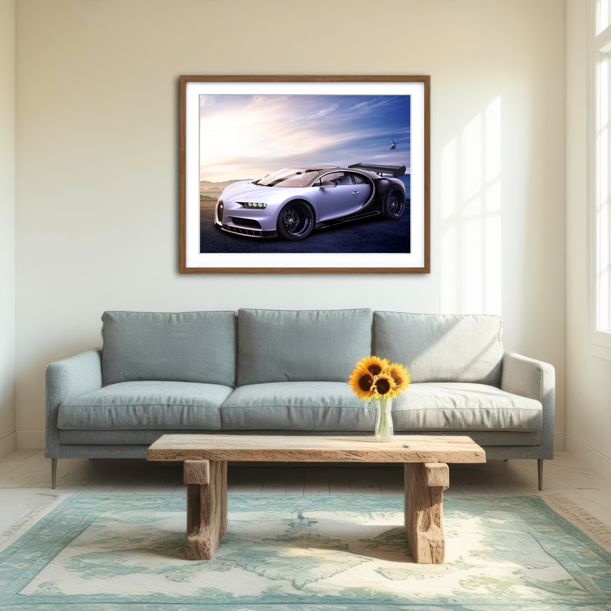 AUTO-MOCKUP ROOM | Bugatti V4 Wall Art