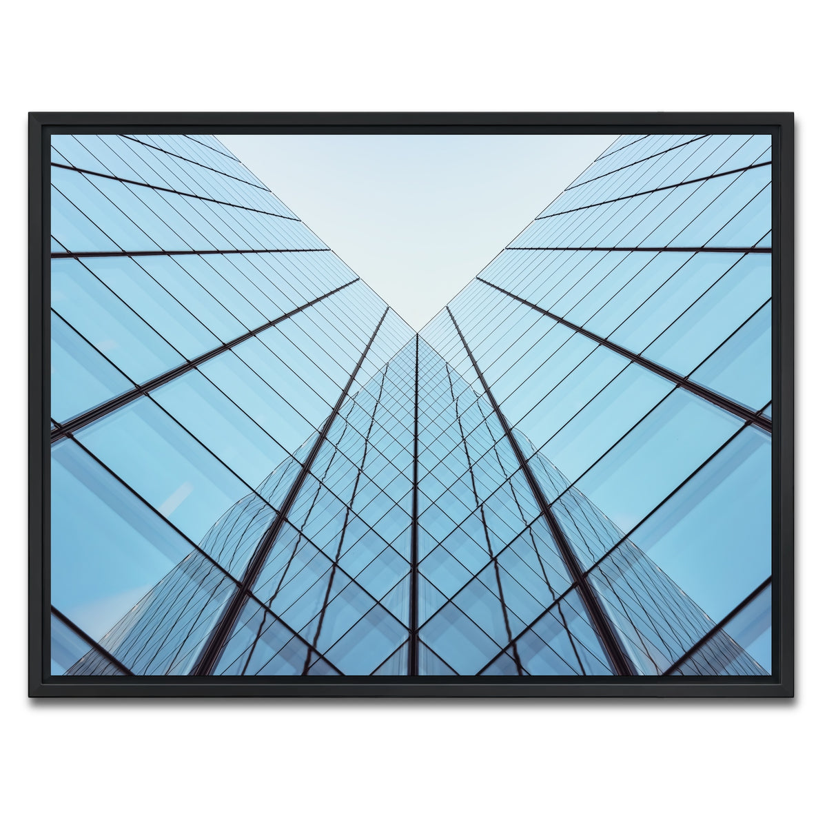 AUTO-MOCKUP WHITE | Building Corner | 1 Piece | Black Framed Canvas | group=4x3