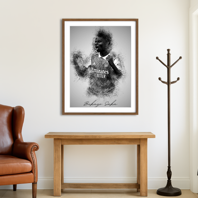 AUTO-MOCKUP ROOM | Bukayo Saka Wall Art