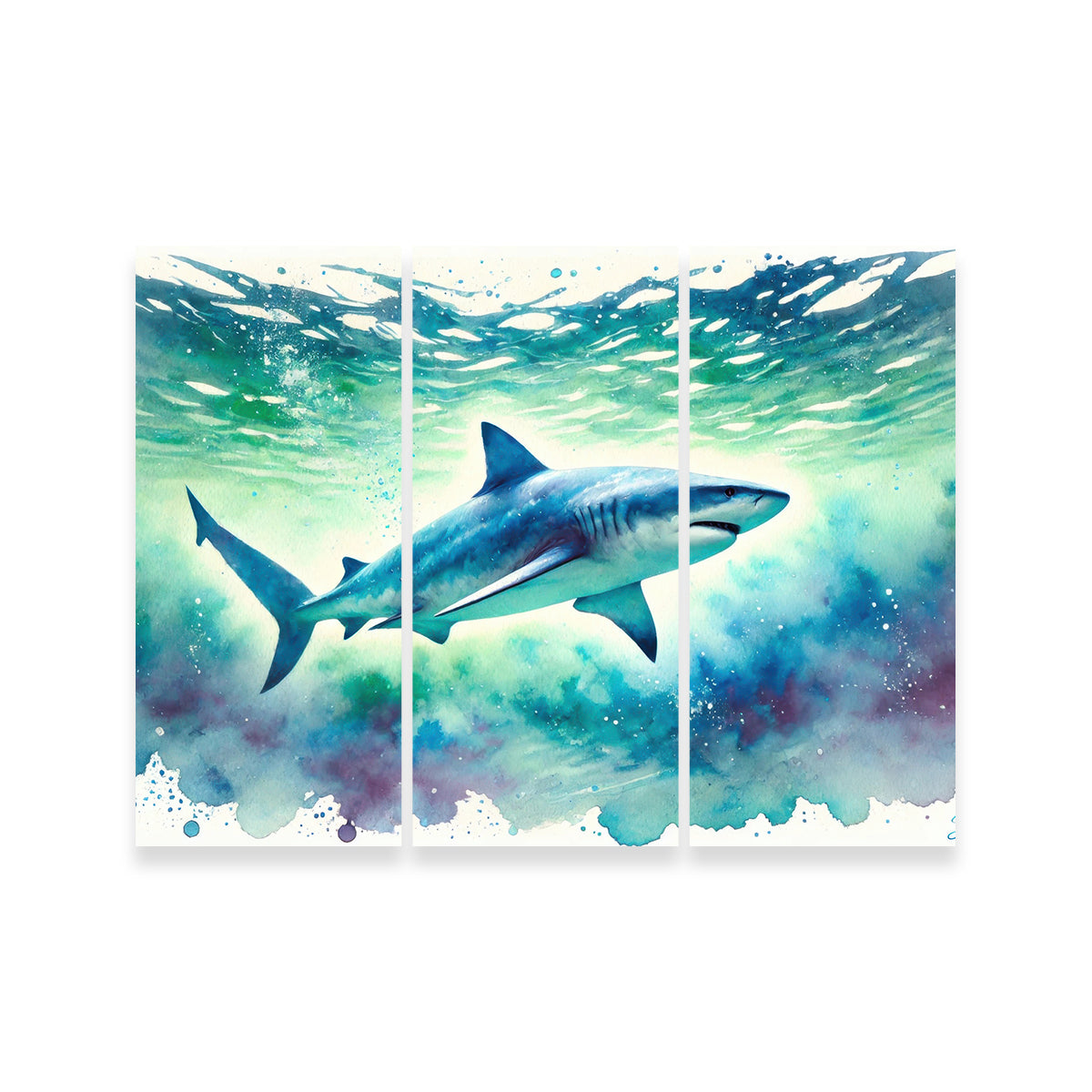 Bull Shark Watercolor