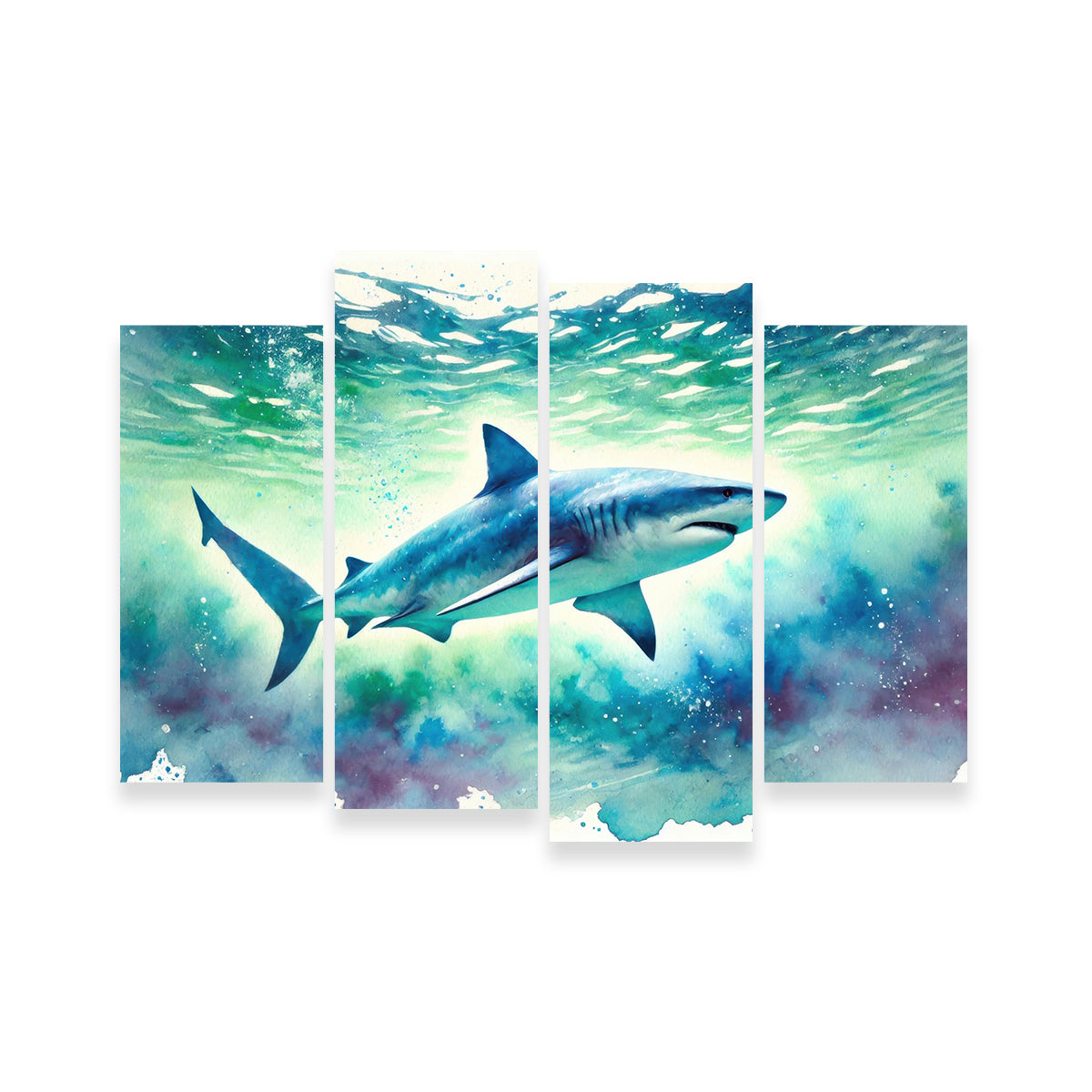 Bull Shark Watercolor