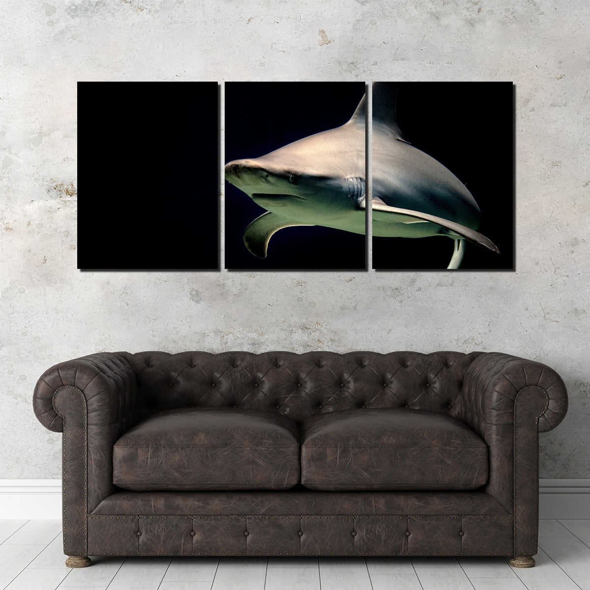 Bull Shark at Night Wall Art