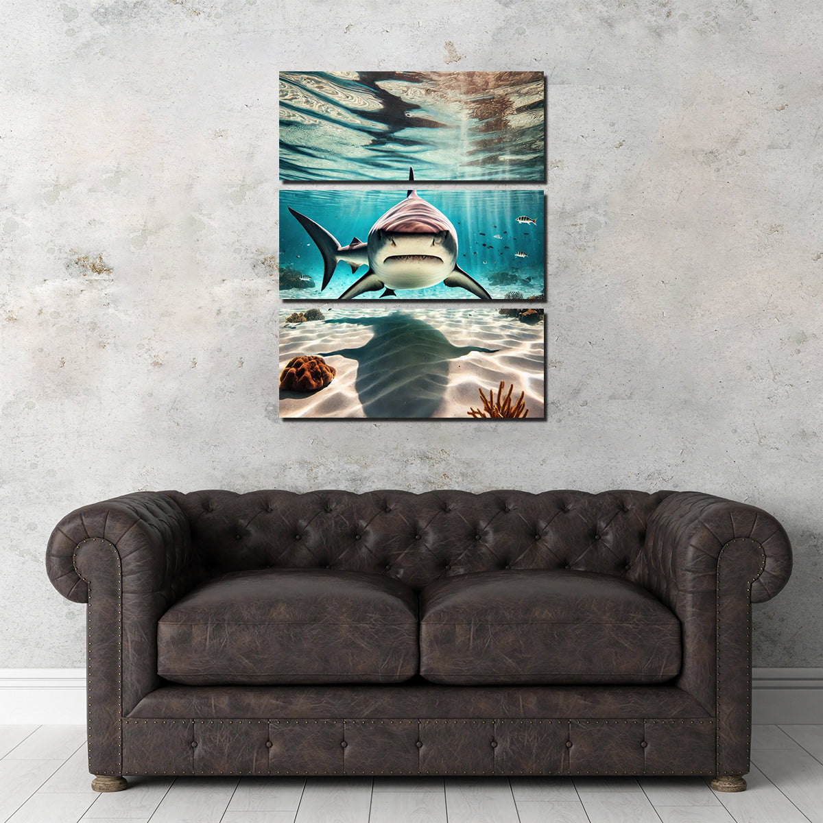 Bull Shark in Shallow Waters Wall Art