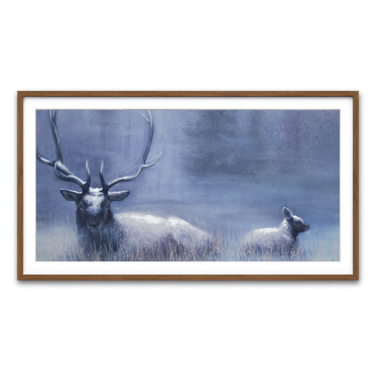 Framed Print 2x1 Walnut