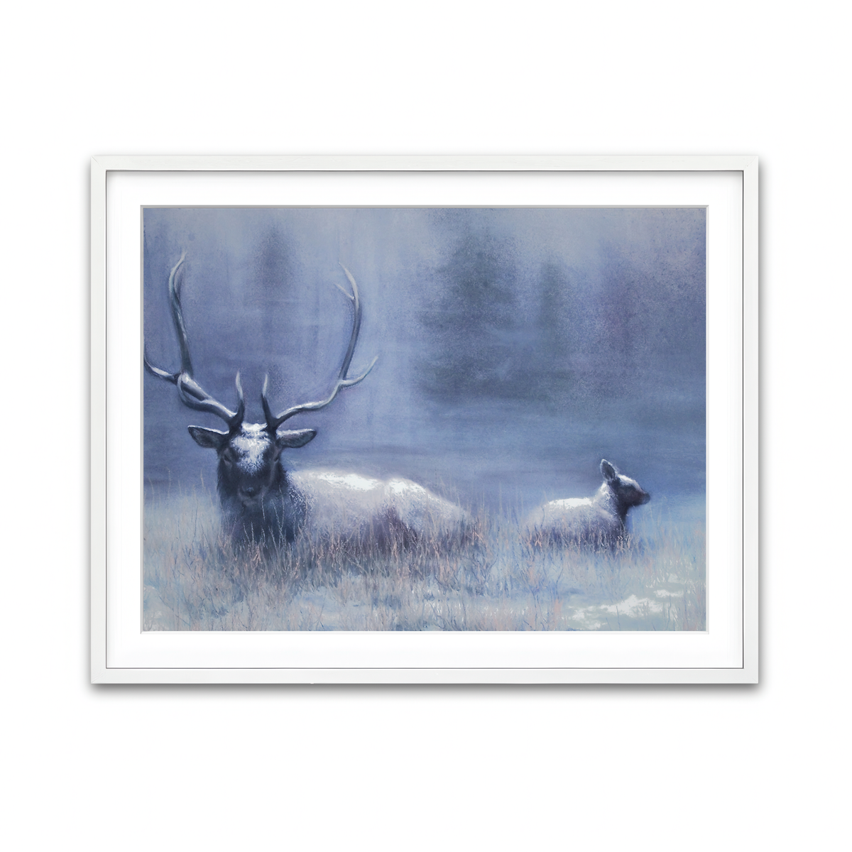 Framed Print 4x3 White