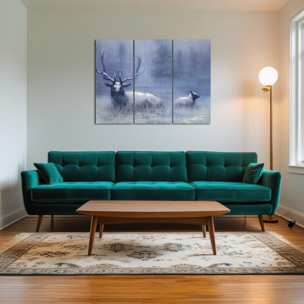 AUTO-MOCKUP ROOM | Bull Elk & Calf Blue