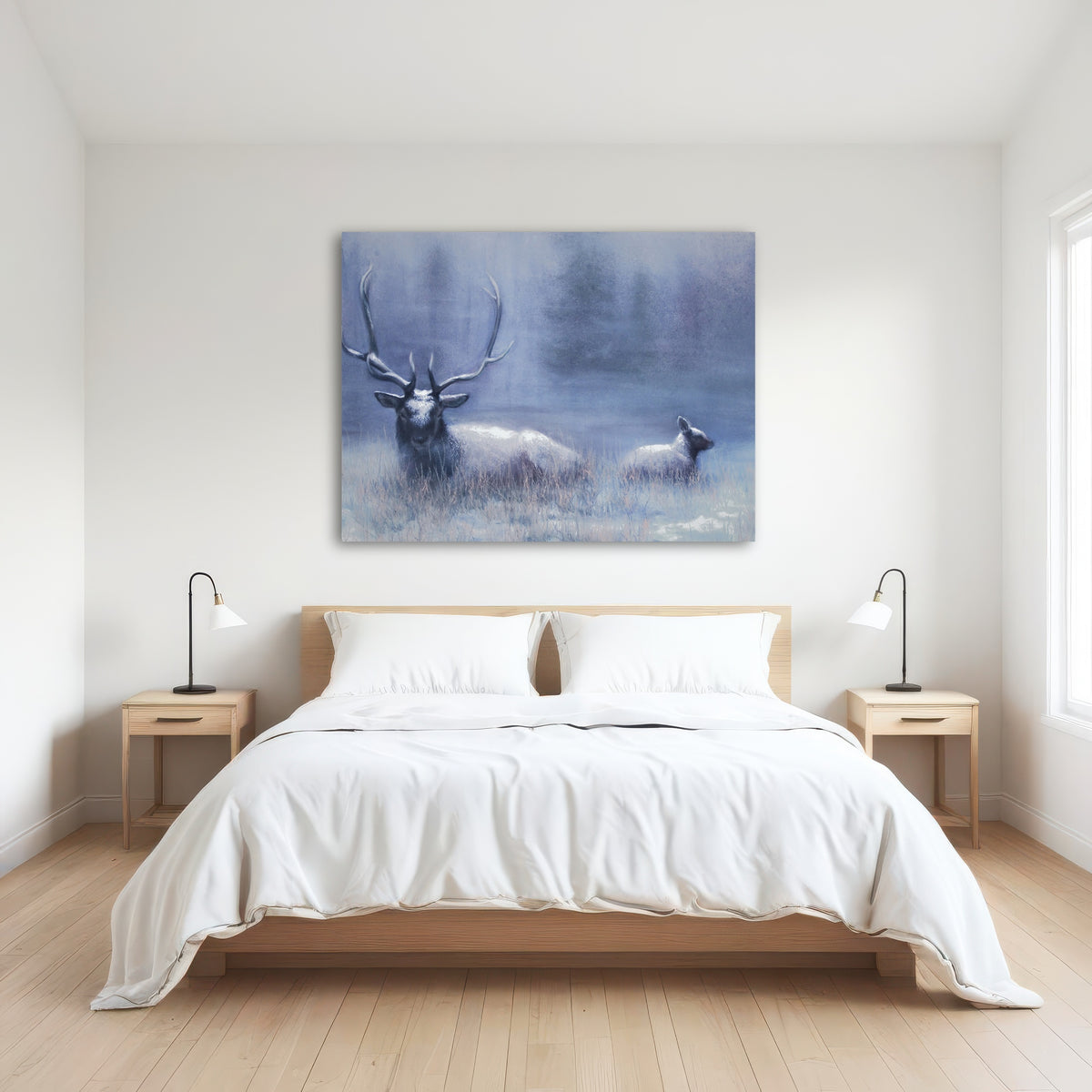 AUTO-MOCKUP ROOM | Bull Elk & Calf Blue