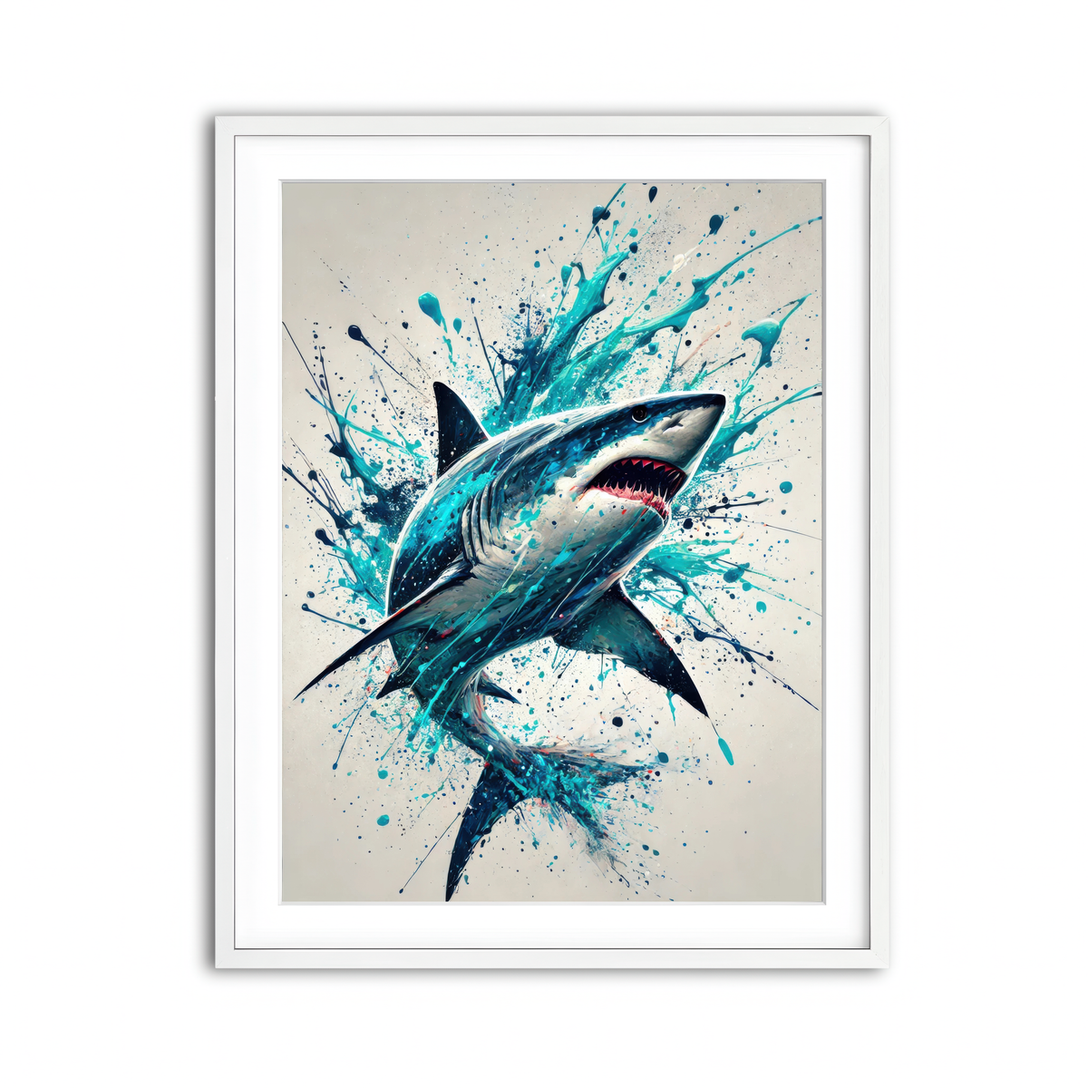 Framed Print 3x4 White