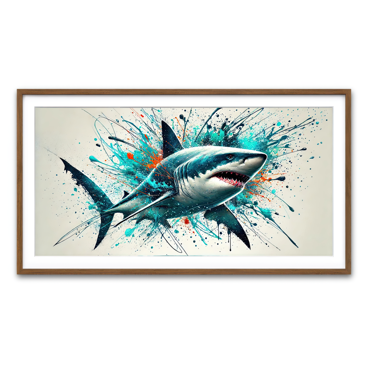 Framed Print 2x1 Walnut