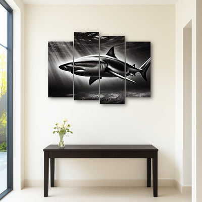 AUTO-MOCKUP ROOM | Bull Shark Grayscale