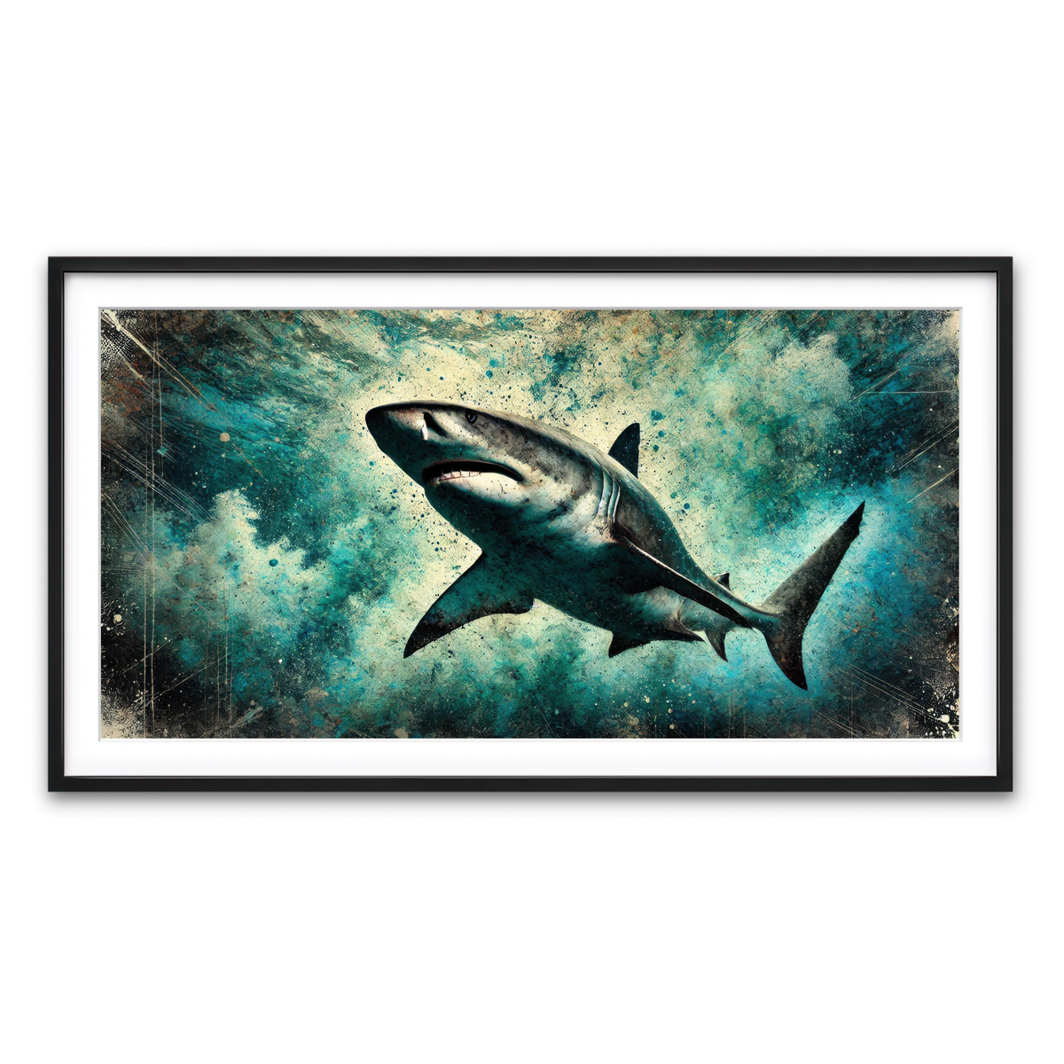 Framed Print 2x1 Black