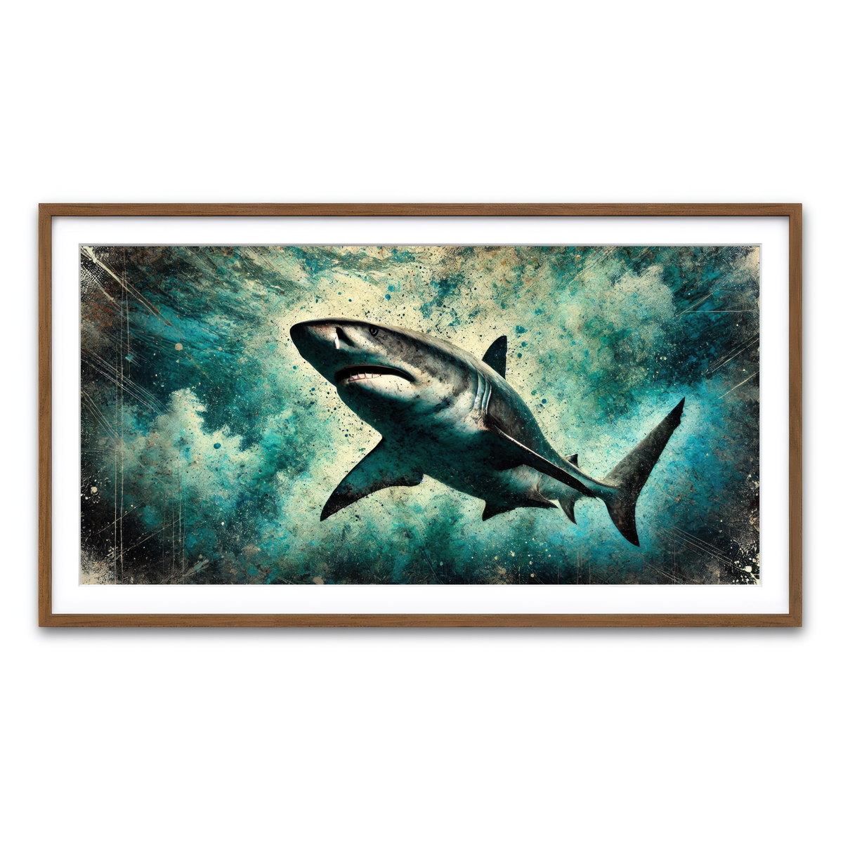 Framed Print 2x1 Walnut