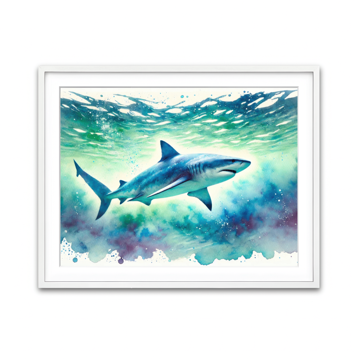 Framed Print 4x3 White