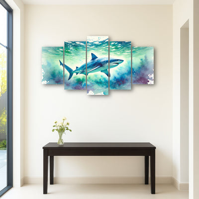 AUTO-MOCKUP ROOM | Bull Shark Watercolor