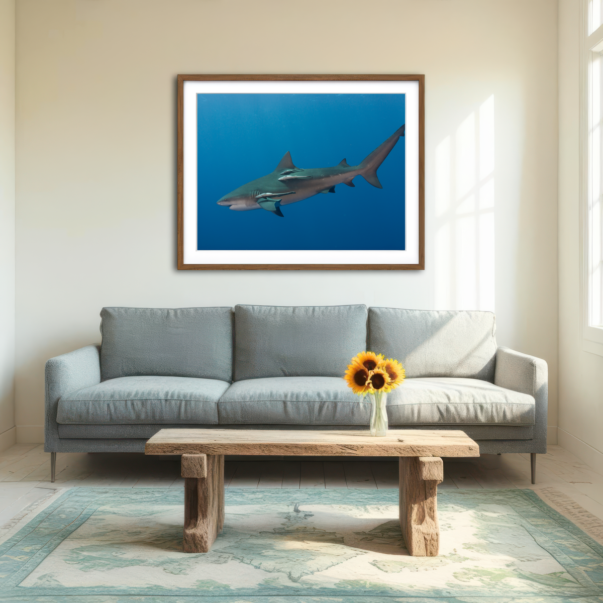 AUTO-MOCKUP ROOM | Bull Shark Wall Art