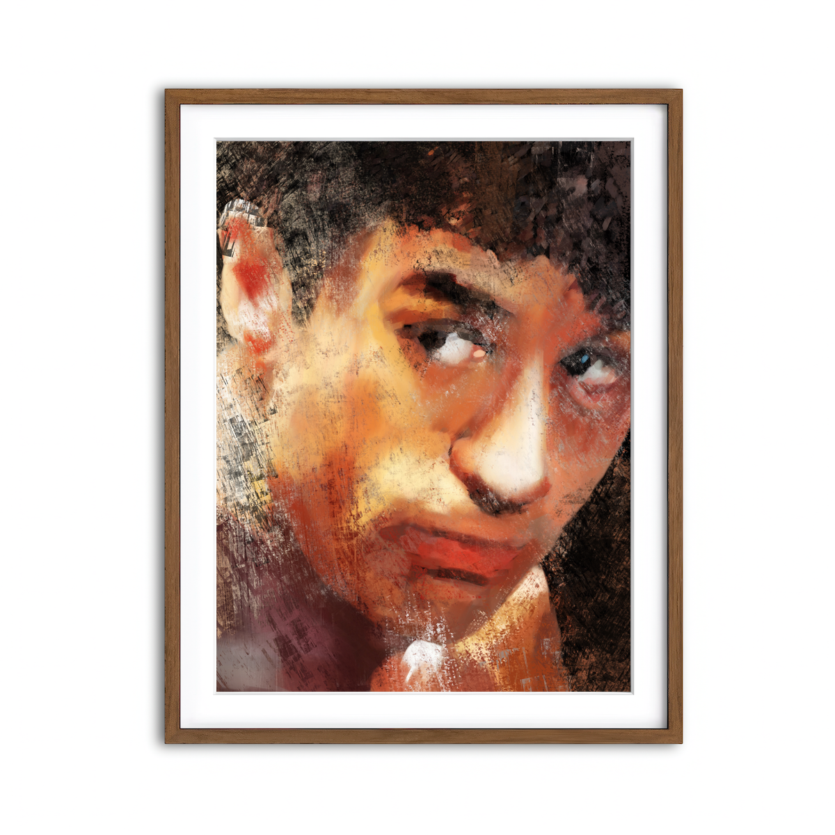 Framed Print 3x4 Walnut
