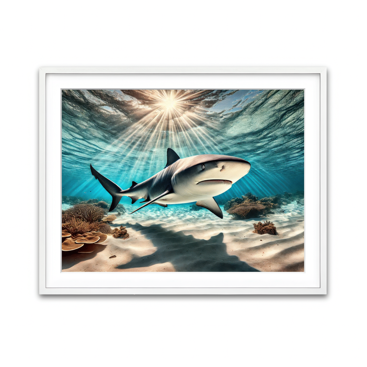 Framed Print 4x3 White