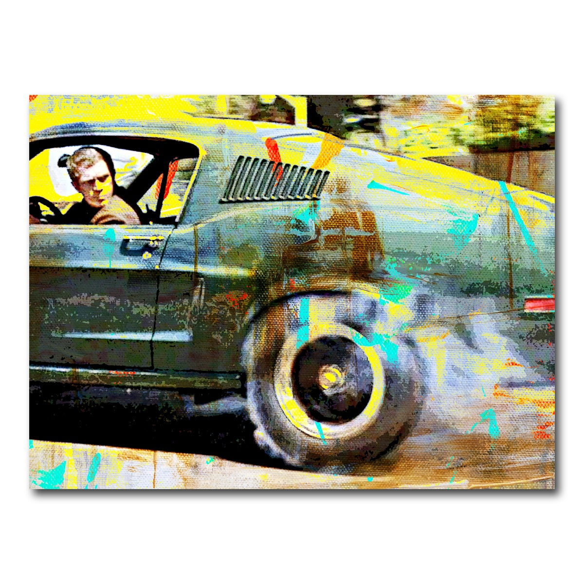 AUTO-MOCKUP WHITE | Bullitt Burnout | 1 Piece | Gallery Wrap Canvas | group=4x3