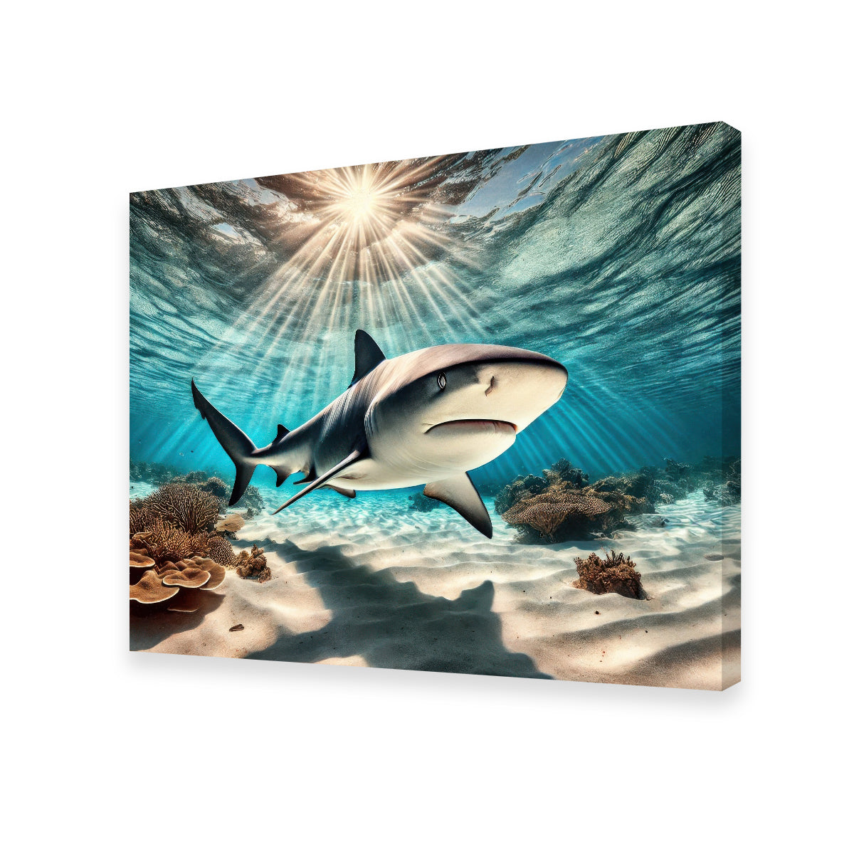 Bull Shark in Tropical Waters Wall Art