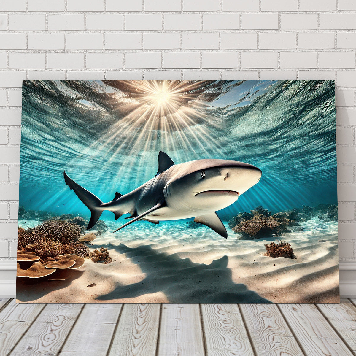 Bull Shark in Tropical Waters Wall Art