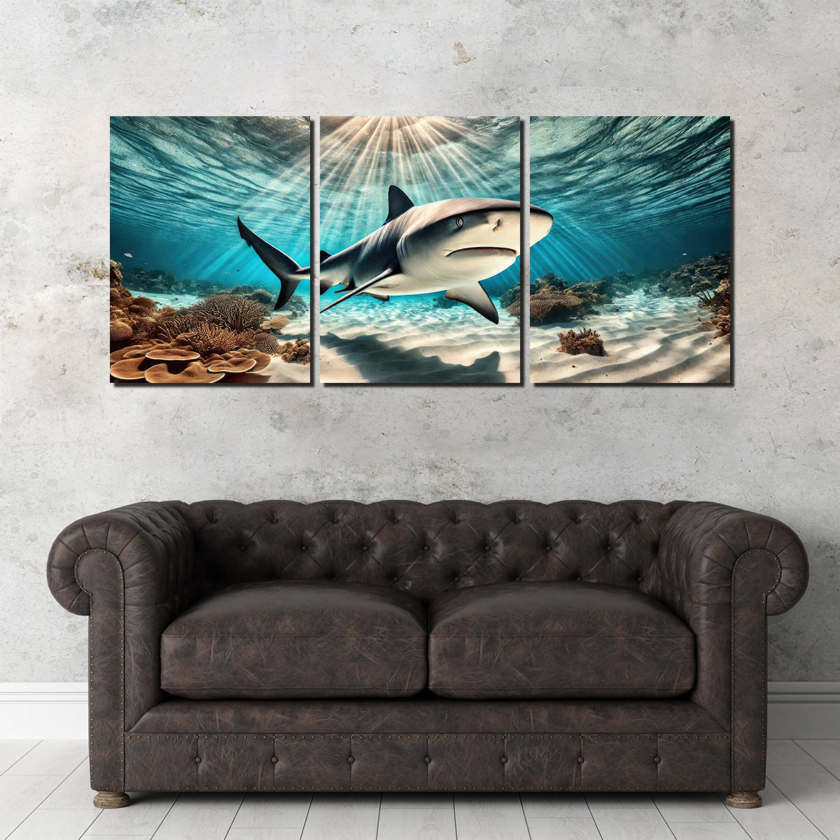 Bull Shark in Tropical Waters Wall Art