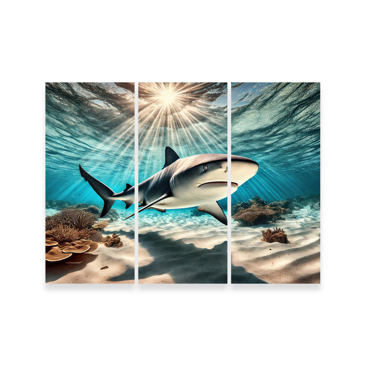 Bull Shark in Tropical Waters Wall Art