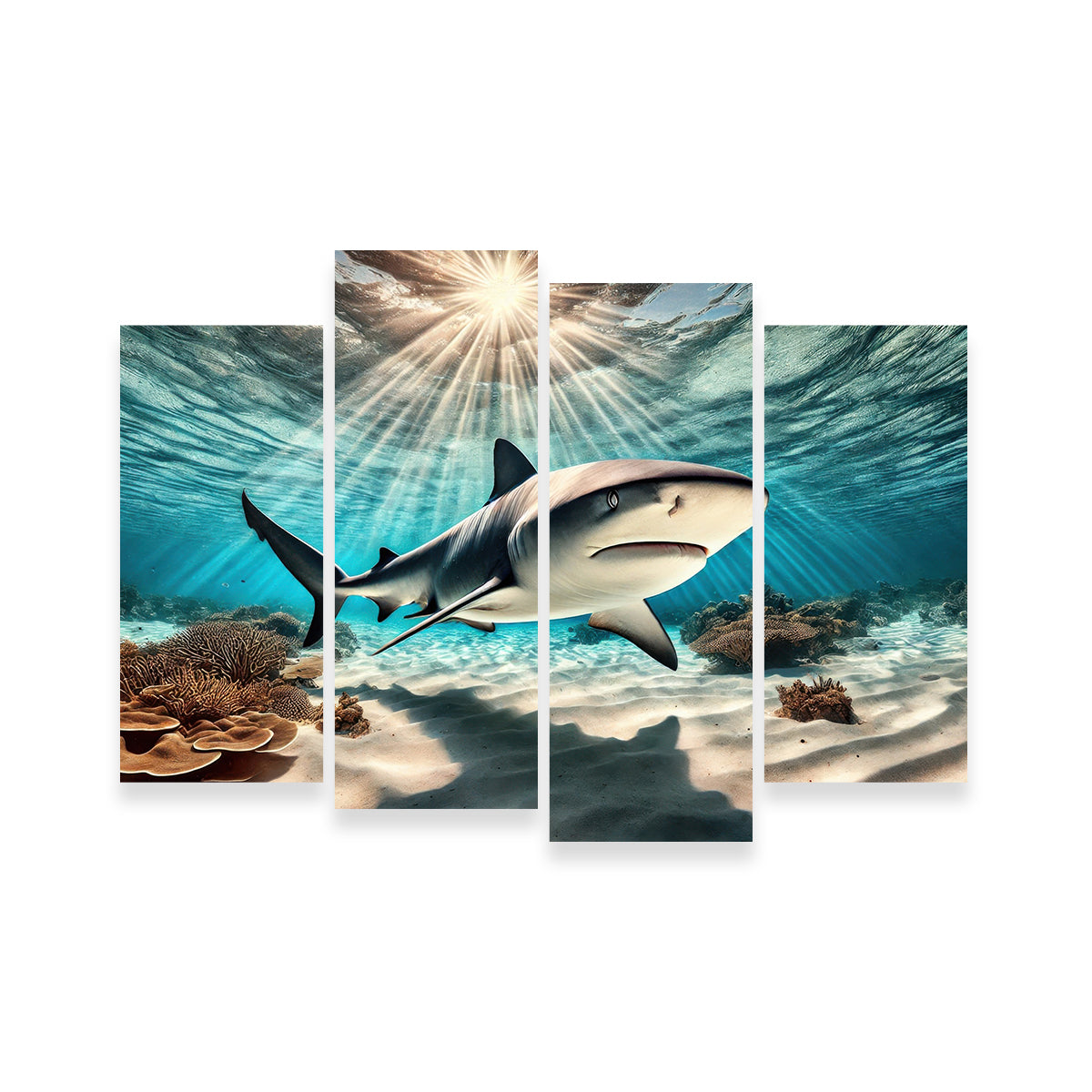 Bull Shark in Tropical Waters Wall Art
