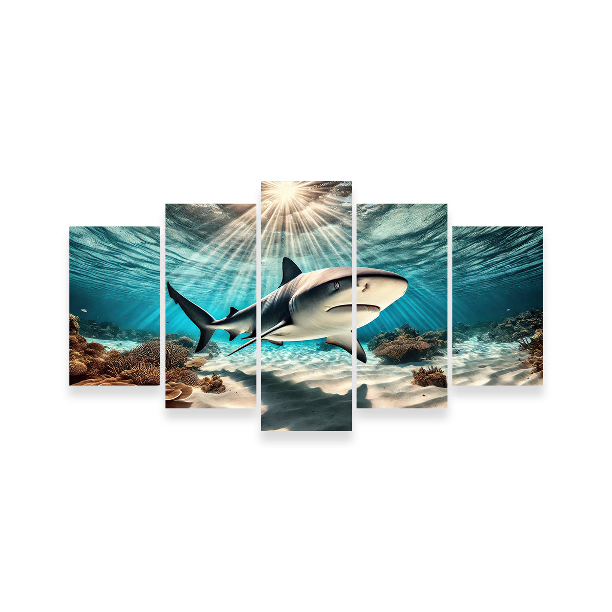 Bull Shark in Tropical Waters Wall Art