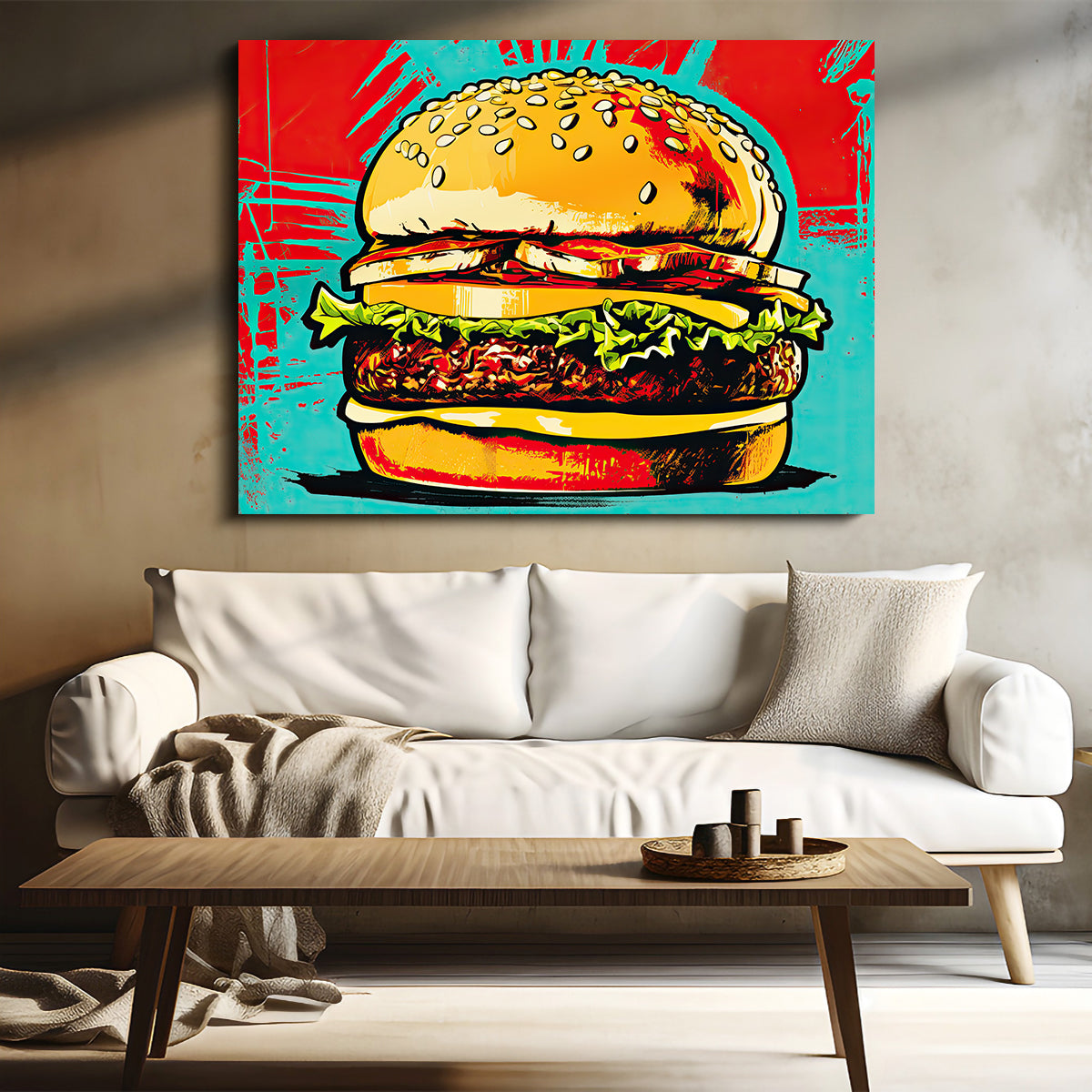 Burger King Warhol Style Wall Art
