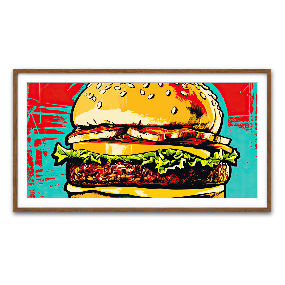 Framed Print 2x1 Walnut