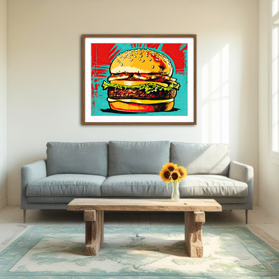AUTO-MOCKUP ROOM | Burger King Warhol Style Wall Art