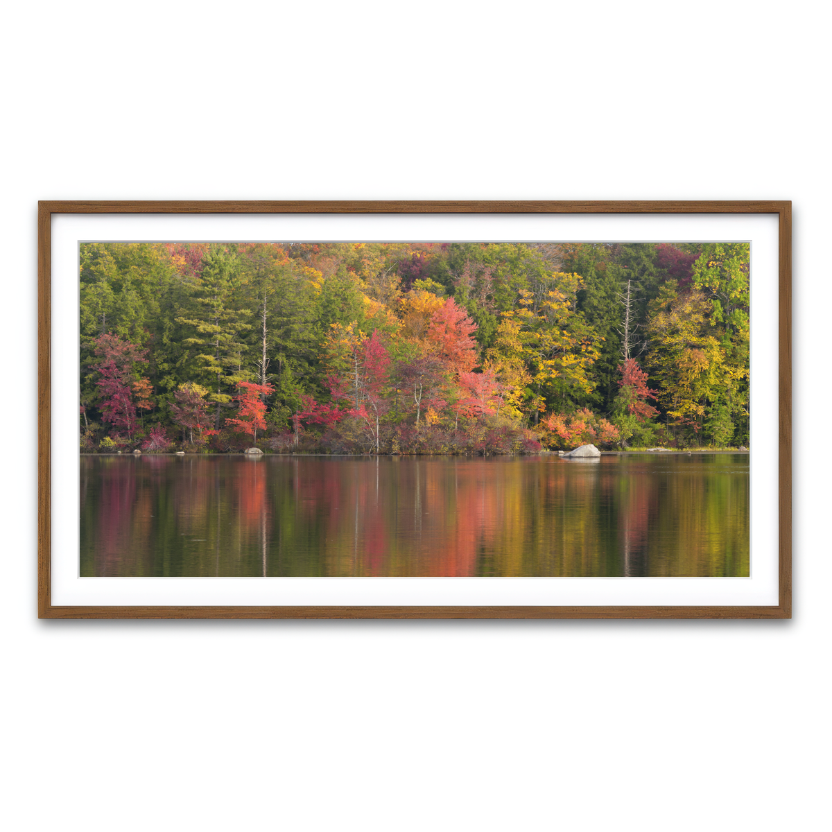 Framed Print 2x1 Walnut