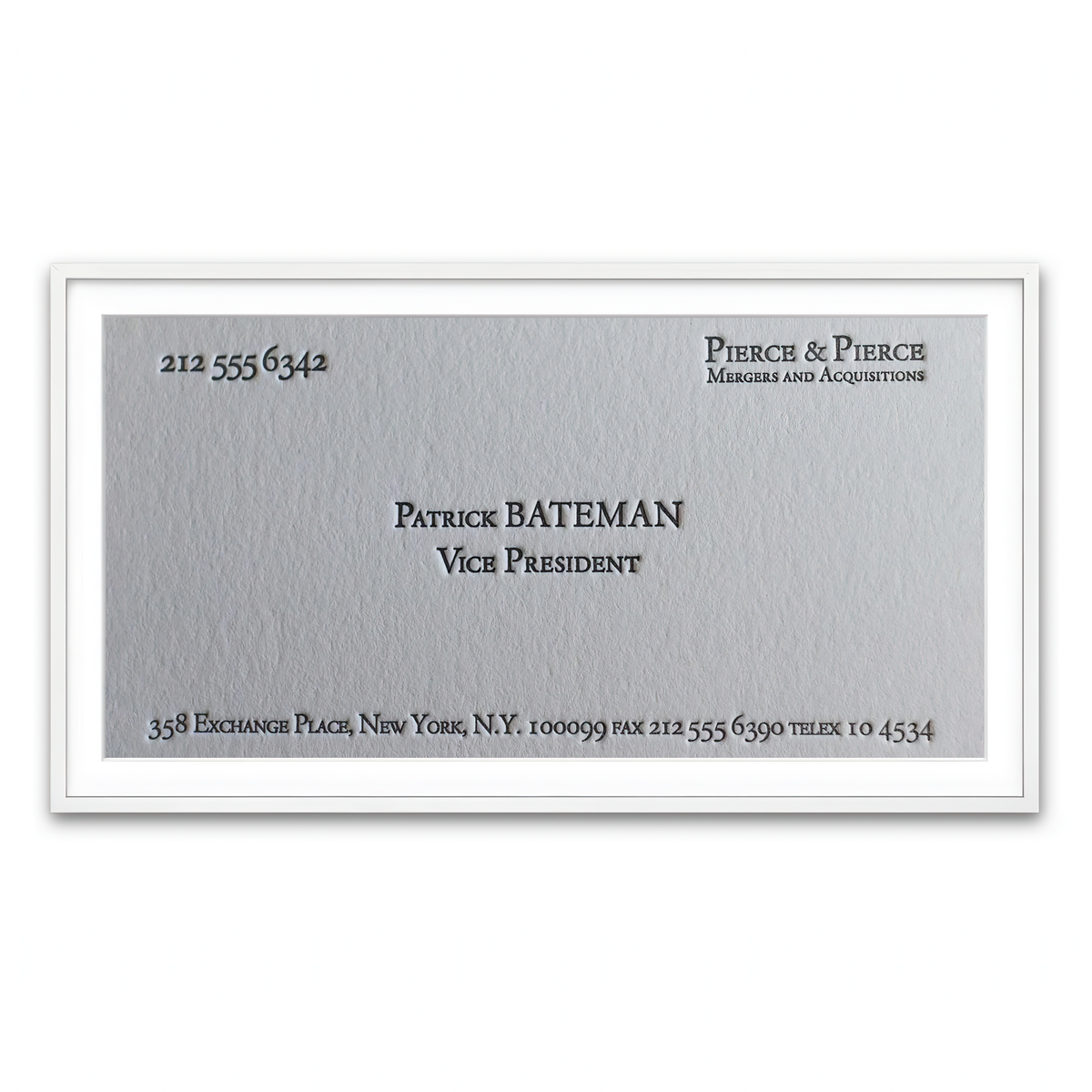 Framed Print 2x1 White