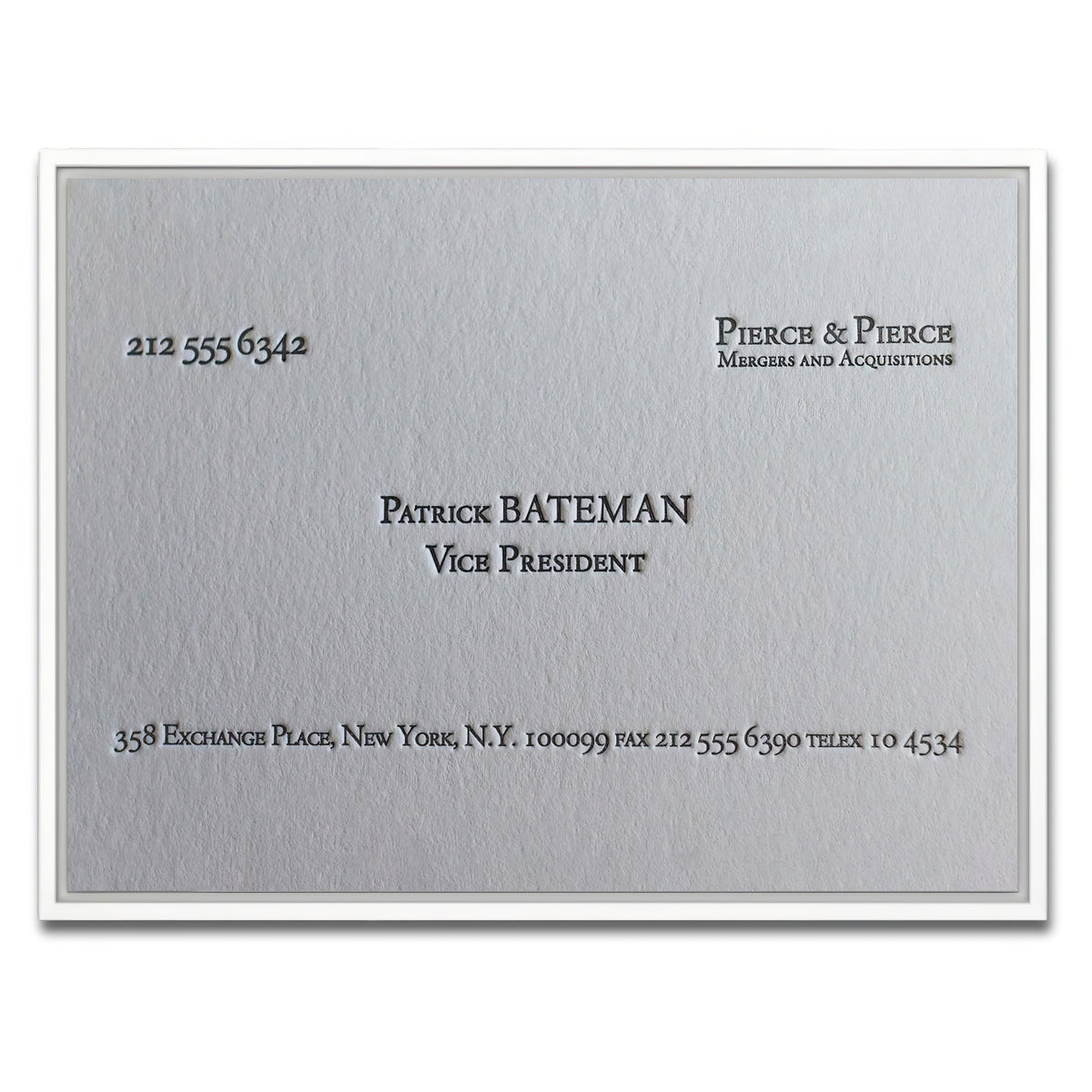 AUTO-MOCKUP WHITE | Business Card | 1 Piece | White Framed Canvas | group=4x3